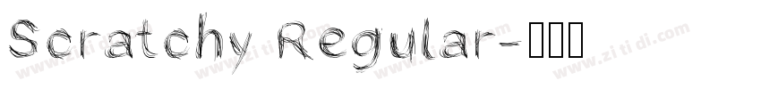 Scratchy Regular字体转换